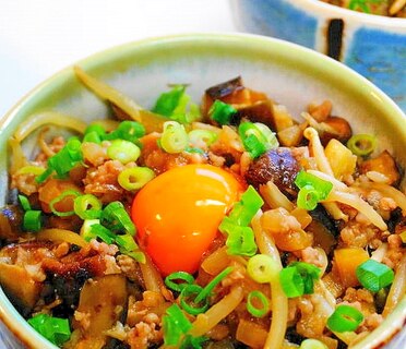 極上・是非ともスプーンで食べて！茄子の肉味噌丼